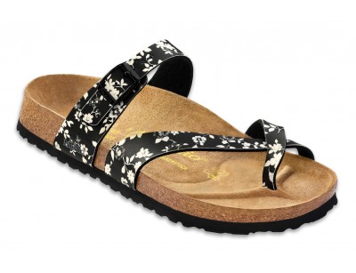 Tabora Flower Black White