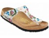 Gizeh Paint & Stitched Flower White