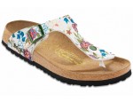 Gizeh Paint & Stitched Flower White